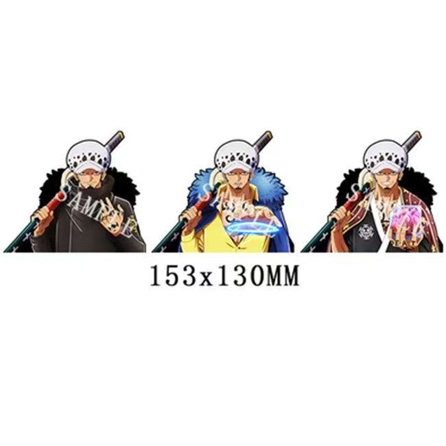 Autocollants 3D dégradés Luffy/Zoro/Nami