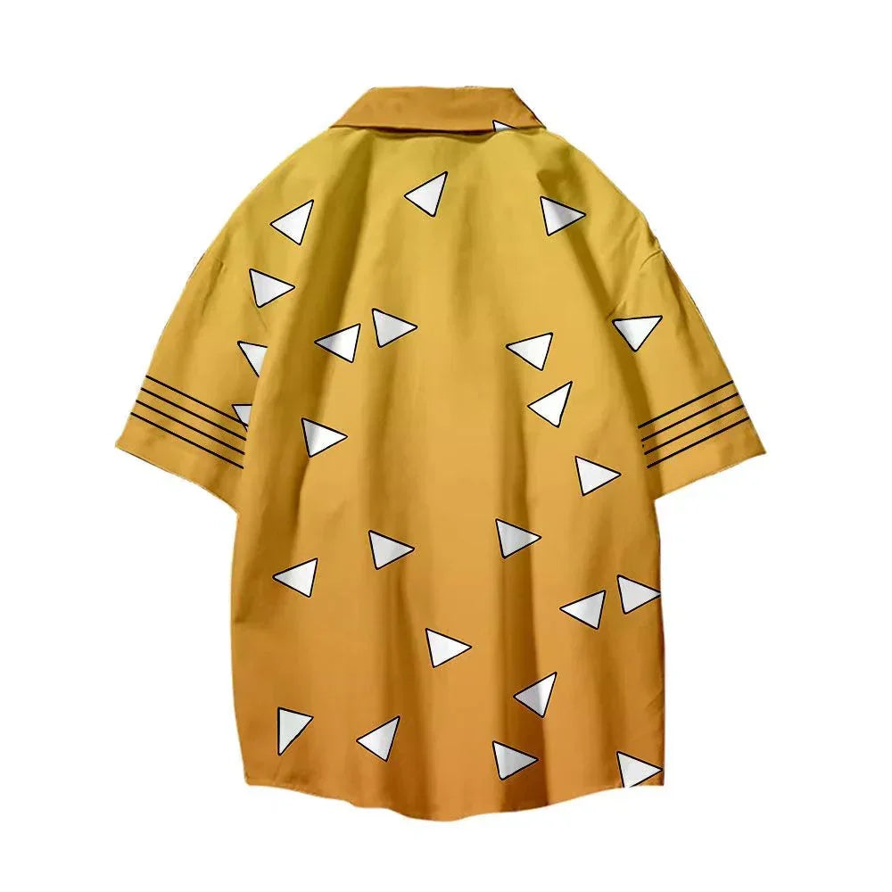 T-shirt Tanjirou/Nezuko, nouveauté été, coupe ample, chemise COS imprimée, tendance jeune décontractée, polyvalente