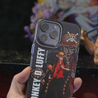 Coque Luffy/Zoro en silicone antichoc pour iPhone