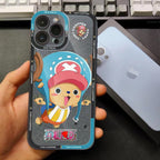 Coque de téléphone en silicone Luffy/Zoro/Ace résistante aux chocs pour iPhone