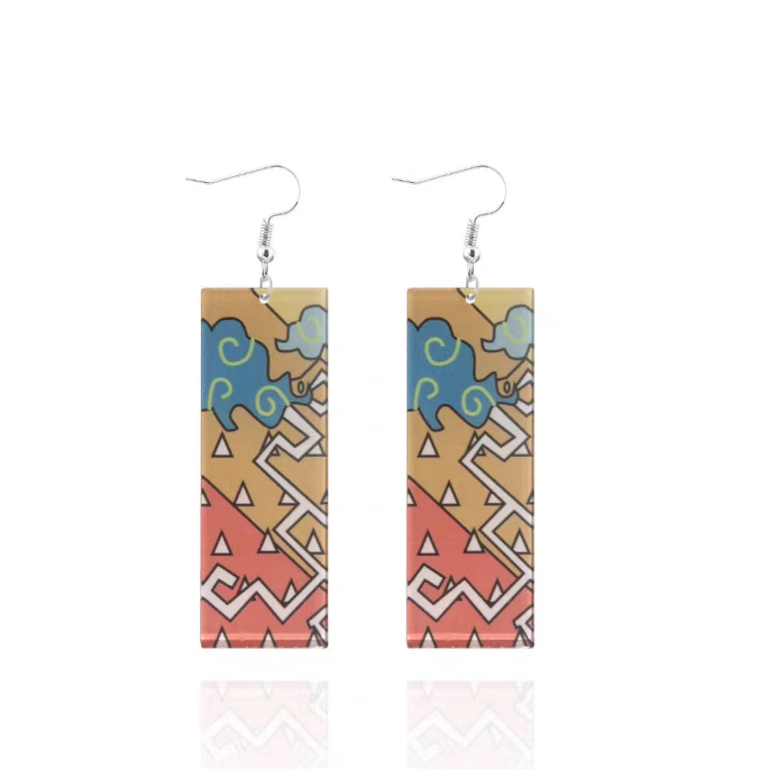 Magnifiques boucles d'oreilles Tanjirou/Nezuko pour un charme unique