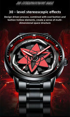 Montre rotative Sharingan de Sasuke/Madara/Itachi. Montre élégante et cool.