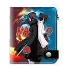 Portefeuille en cuir exquis Sasuke/Itachi/Kakashi avec design grande capacité et excellente qualité