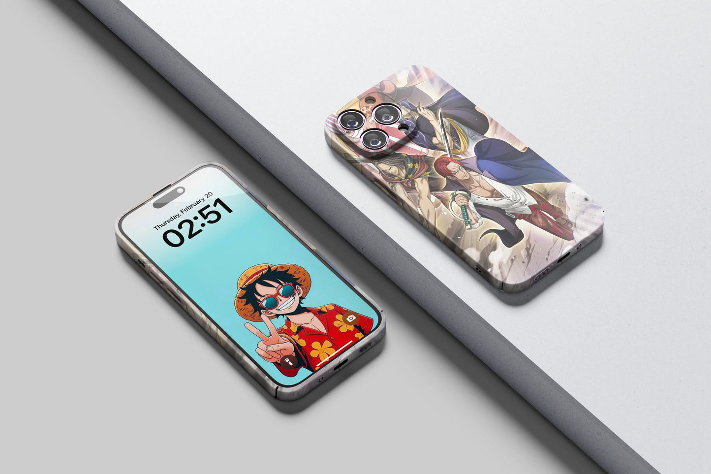 Shanks And The Red Haired Legends | One Piece 3D Printed Anime Phone Case