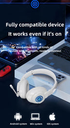 Marvel Iron Man Captain America Over‑Ear Bluetooth Gaming Headphones, Low Latency Headset with Detachable Mic