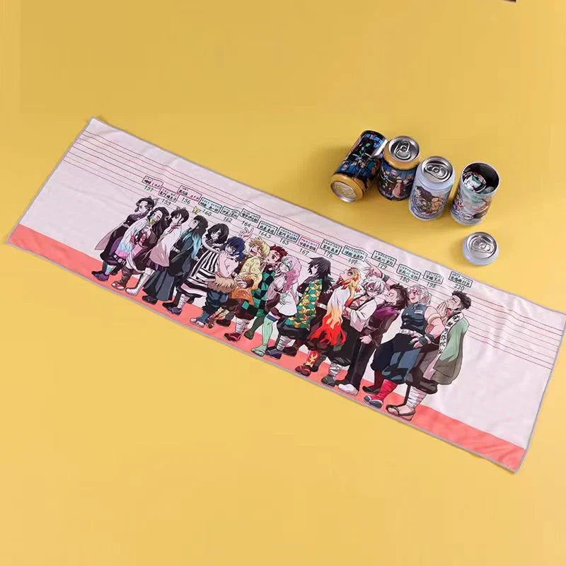 Kamado Tanjirou Serviette Boîte mystère Serviette de sport Serviette rafraîchissante Serviette absorbante Serviette cadeau