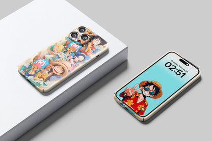 Straw Hat Pirates The cutest Crew | One Piece 3D Printed Anime Phone Case