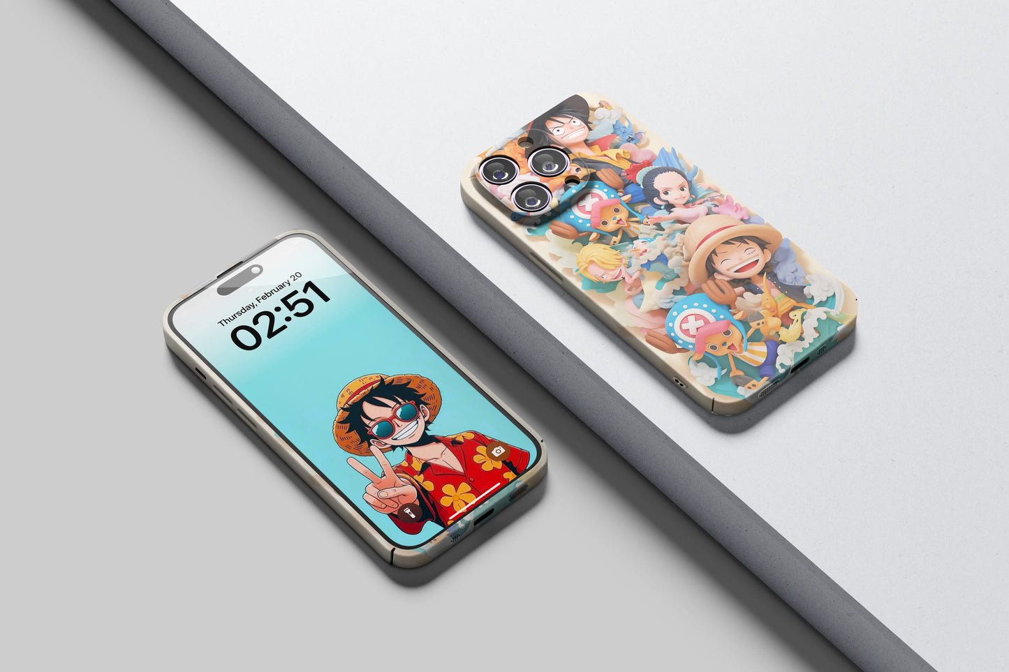 Straw Hat Pirates The cutest Crew | One Piece 3D Printed Anime Phone Case