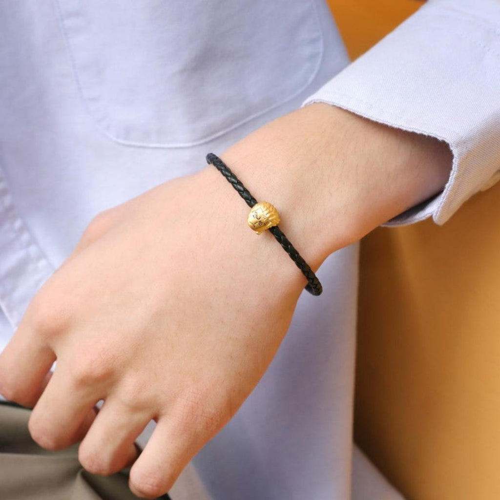 Bracelet de perles Luffy en or, cadeau pour les amoureux de la marine fruitée