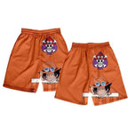 Shorts d'été Luffy/Zoro/Sanji/Chopper Pantalon imprimé texte exquis