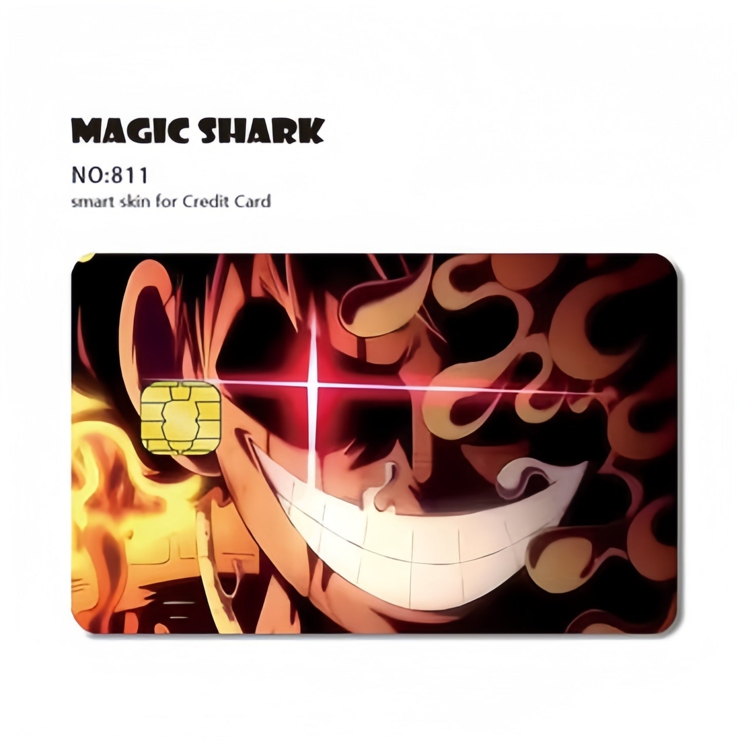 Autocollants de carte bancaire Luffy/Zoro épaissis avec gommage cristal personnalisés