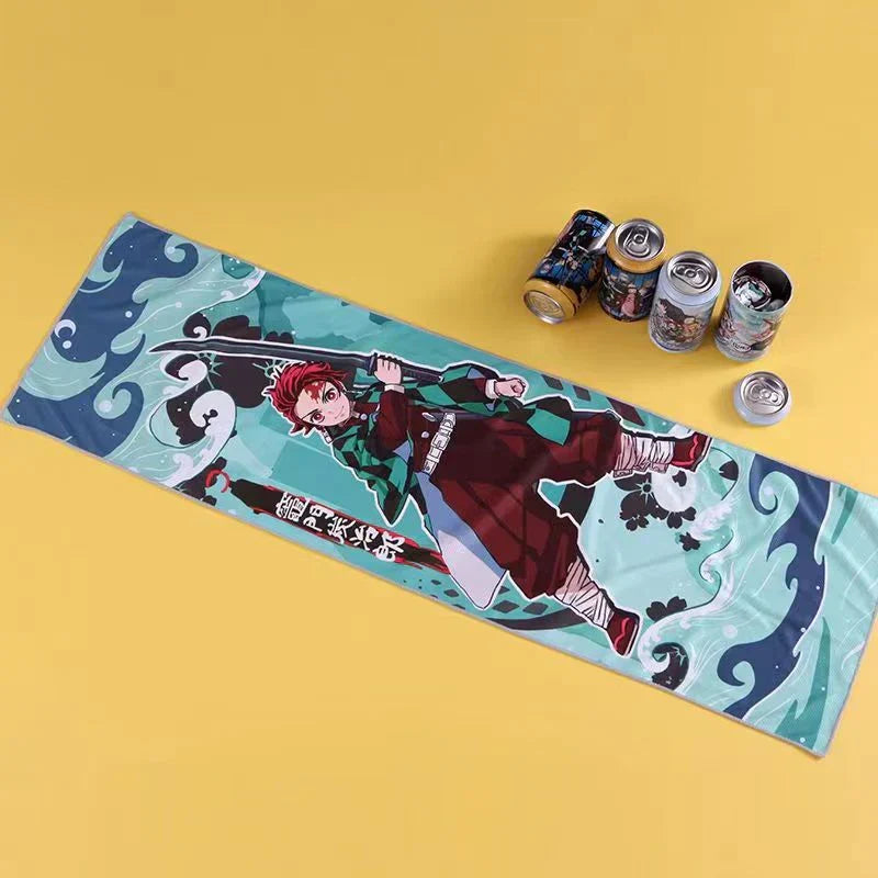 Kamado Tanjirou Serviette Boîte mystère Serviette de sport Serviette rafraîchissante Serviette absorbante Serviette cadeau