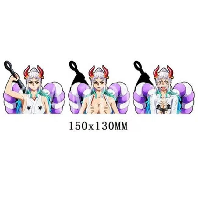 Autocollants 3D dégradés Luffy/Zoro/Nami