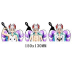 Autocollants 3D dégradés Luffy/Zoro/Nami