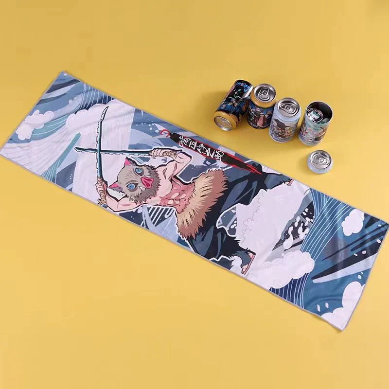 Kamado Tanjirou Serviette Boîte mystère Serviette de sport Serviette rafraîchissante Serviette absorbante Serviette cadeau