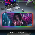 Kamado Tanjirou seven color light color change thickened LED light keyboard pad