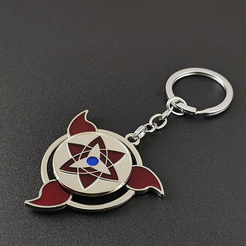 Porte-clés rotatif Sharingan Naruto - Jouet Fidget Spinner Uchiha Anime