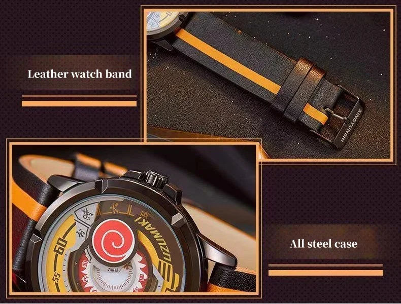 Montre Boruto/Sasuke/Sarada Montre étanche à trois degrés Montre Sharingan