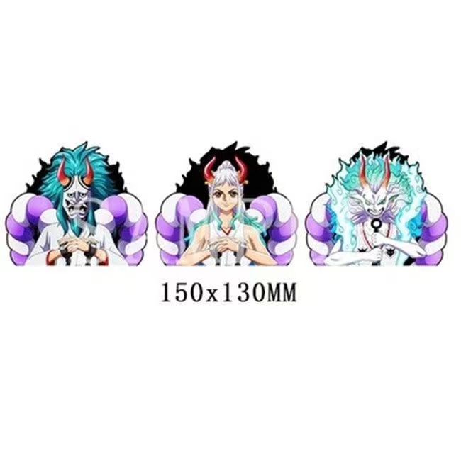 Autocollants 3D dégradés Luffy/Zoro/Nami