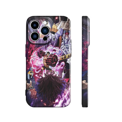 Luffy & Worst Generation Fighting Kaido | One Piece 3D Printed Anime Phone Case