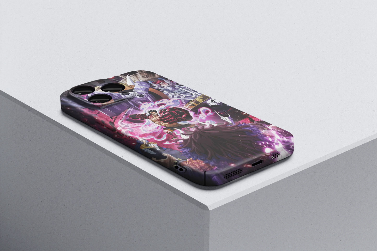 Luffy & Worst Generation Fighting Kaido | One Piece 3D Printed Anime Phone Case