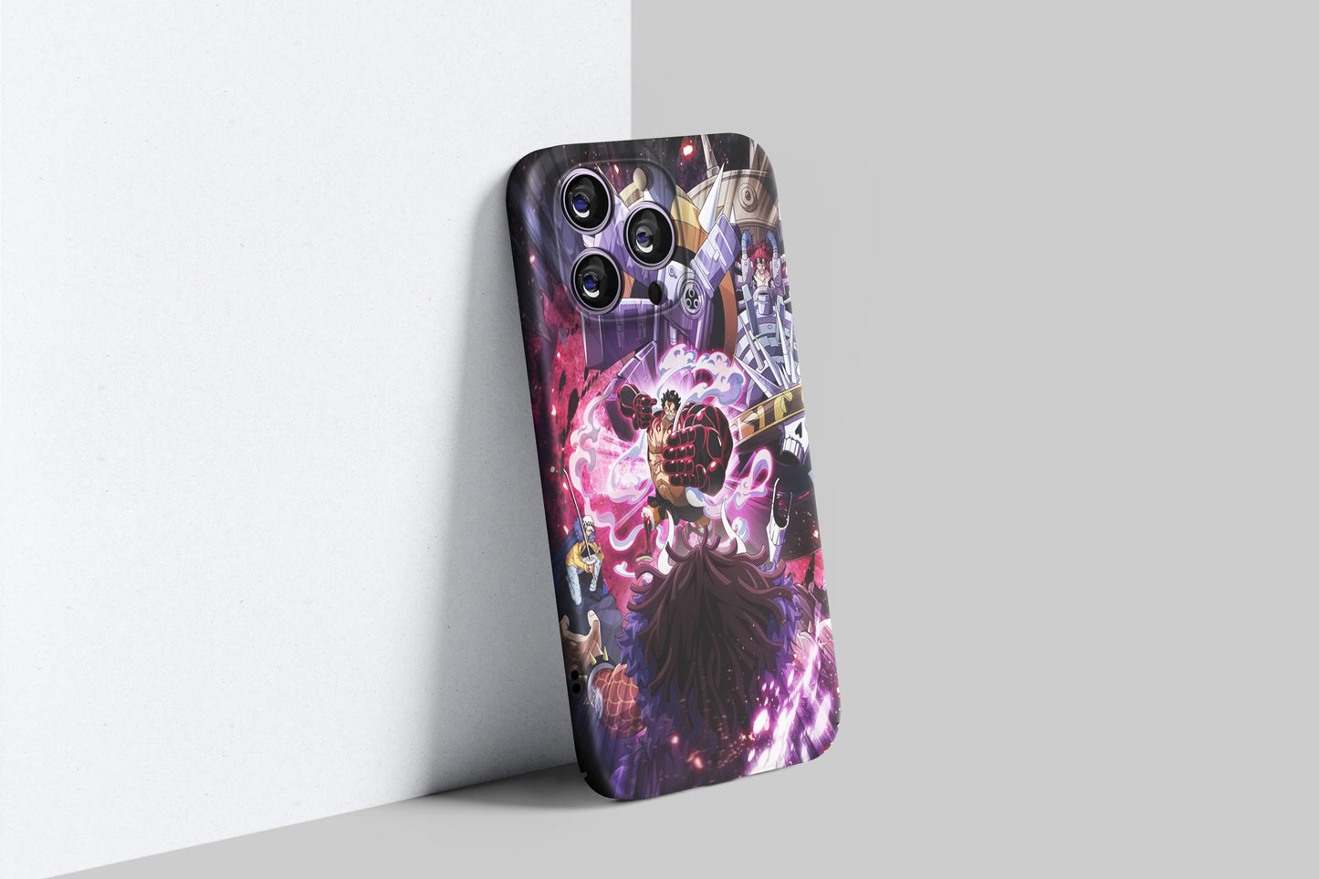 Luffy & Worst Generation Fighting Kaido | One Piece 3D Printed Anime Phone Case