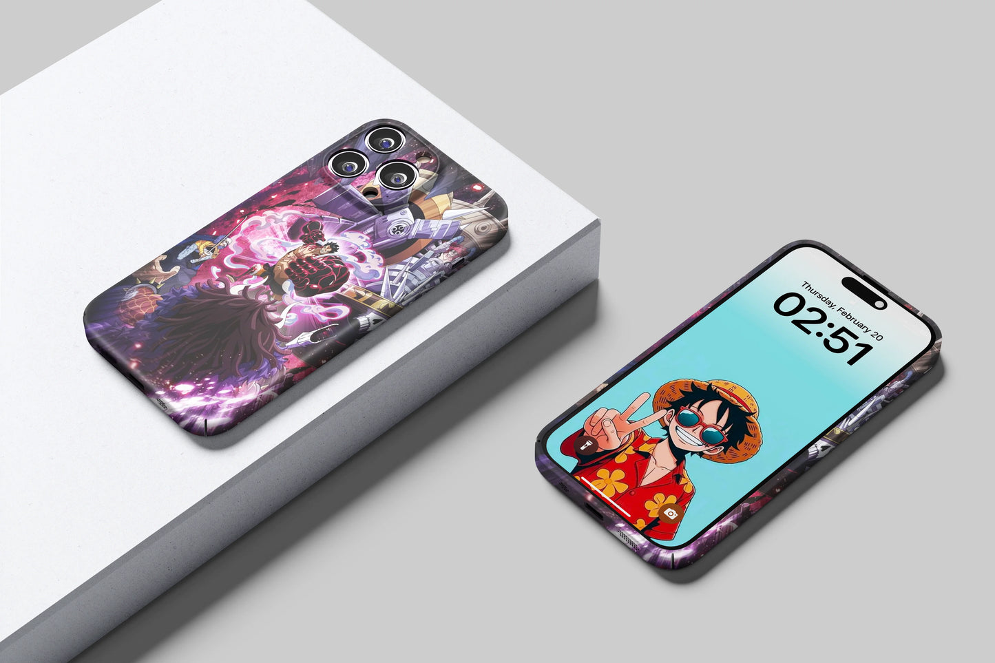 Luffy & Worst Generation Fighting Kaido | One Piece 3D Printed Anime Phone Case