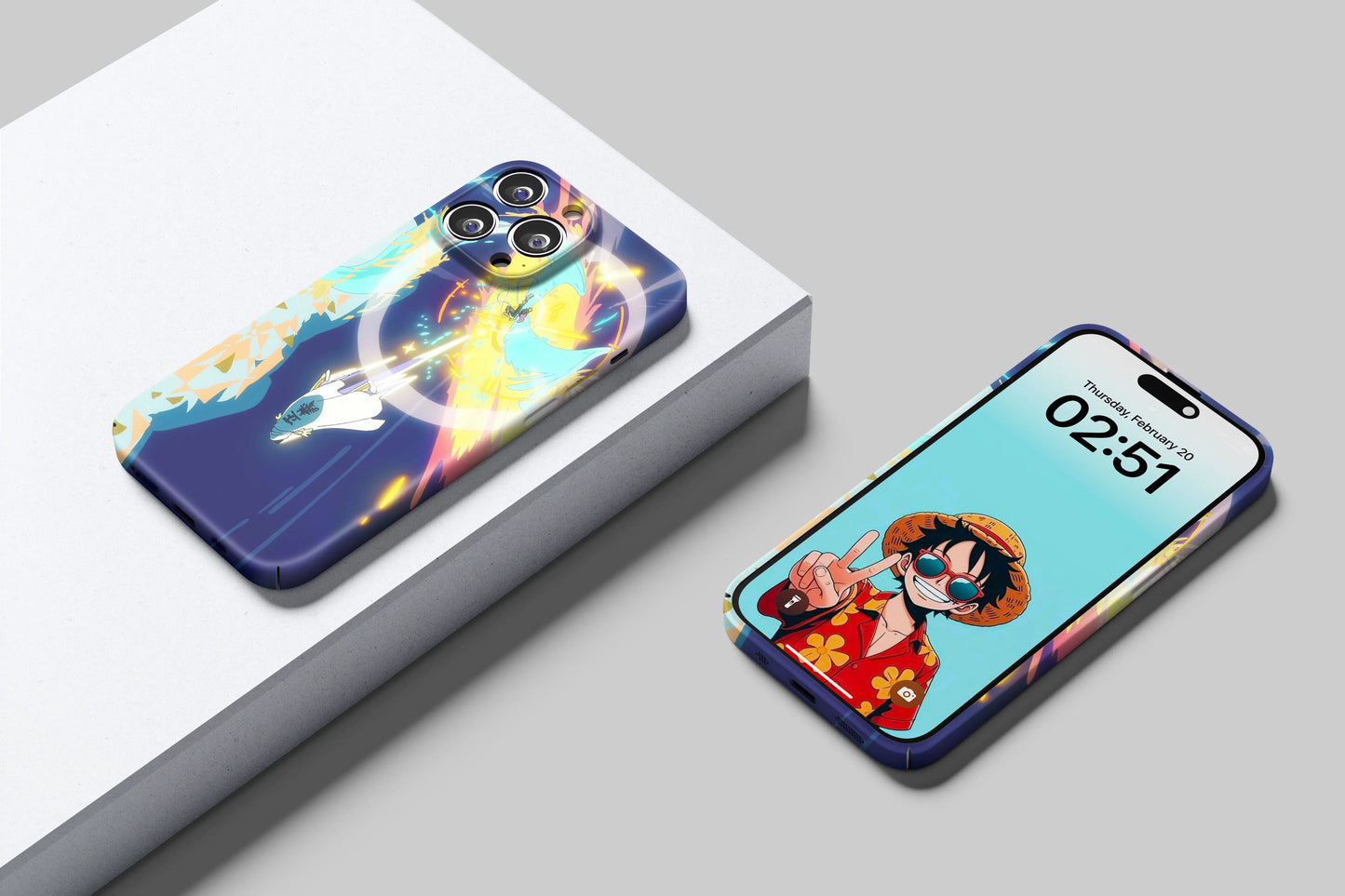 Marco vs Kizaru Flames Against Light | One Piece 3D Printed Anime Phone Case