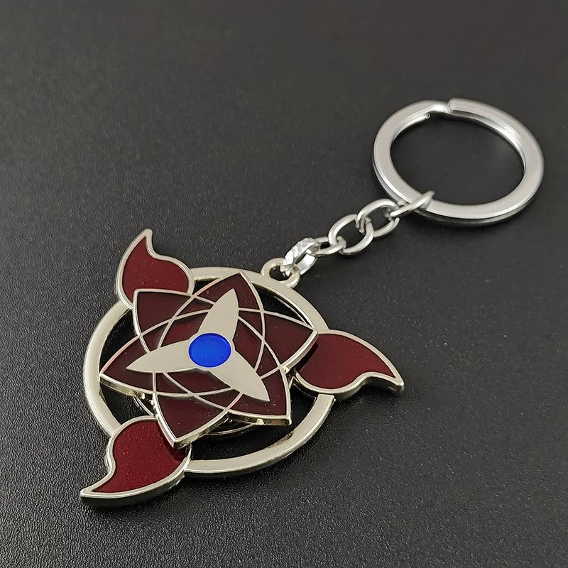 Porte-clés rotatif Sharingan Naruto - Jouet Fidget Spinner Uchiha Anime