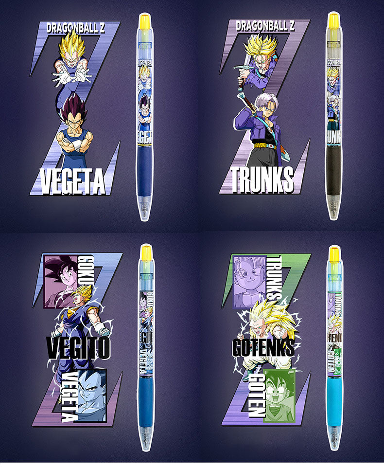 Stylo bille Goku/Vegeta Cool Push - Ressentez la puissance de l'anime en écrivant