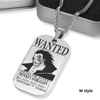 Collier de primes de personnages en titane Luffy/Zoro/Nami/Sanji