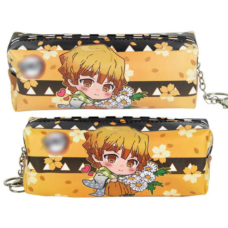 Tanjirou/Nezuko exquise trousse multi-fonctionnelle avec compartiments astucieux et motifs originaux