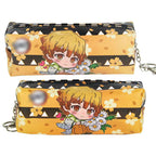 Tanjirou/Nezuko exquise trousse multi-fonctionnelle avec compartiments astucieux et motifs originaux