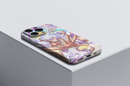 Gear 5 Luffy's  Divine Thunder Strick | One Piece 3D Printed Anime Phone Case
