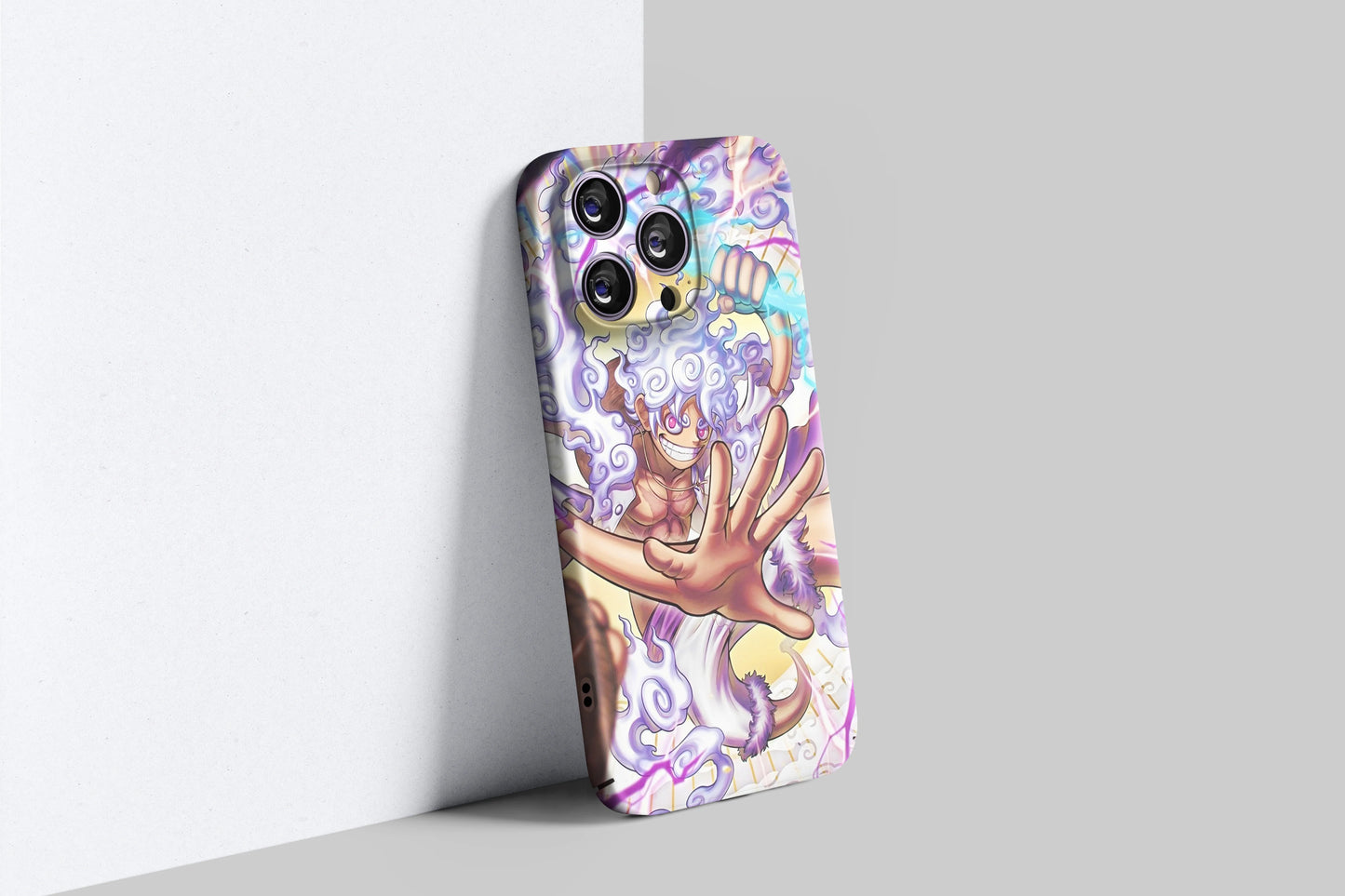 Gear 5 Luffy's  Divine Thunder Strick | One Piece 3D Printed Anime Phone Case