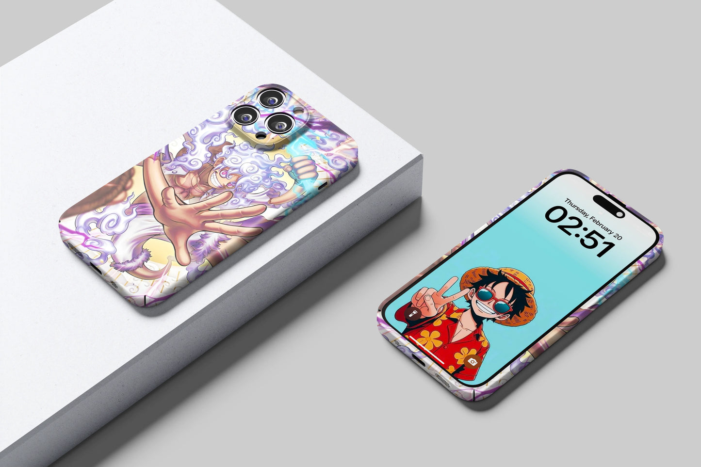 Gear 5 Luffy's  Divine Thunder Strick | One Piece 3D Printed Anime Phone Case