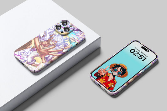 Gear 5 Luffy's  Divine Thunder Strick | One Piece 3D Printed Anime Phone Case