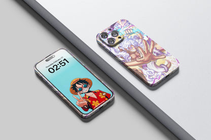 Gear 5 Luffy's  Divine Thunder Strick | One Piece 3D Printed Anime Phone Case