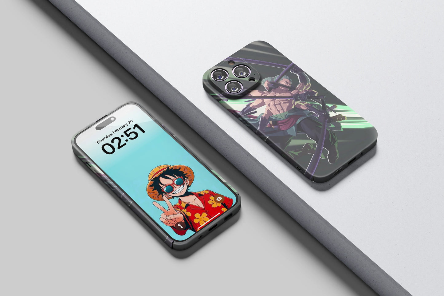 Roronoa Zoro’s Nine Sword Fury | One Piece 3D Printed Anime Phone Case