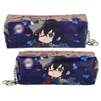 Tanjirou/Nezuko exquise trousse multi-fonctionnelle avec compartiments astucieux et motifs originaux