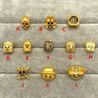 Bracelet de perles Luffy en or, cadeau pour les amoureux de la marine fruitée