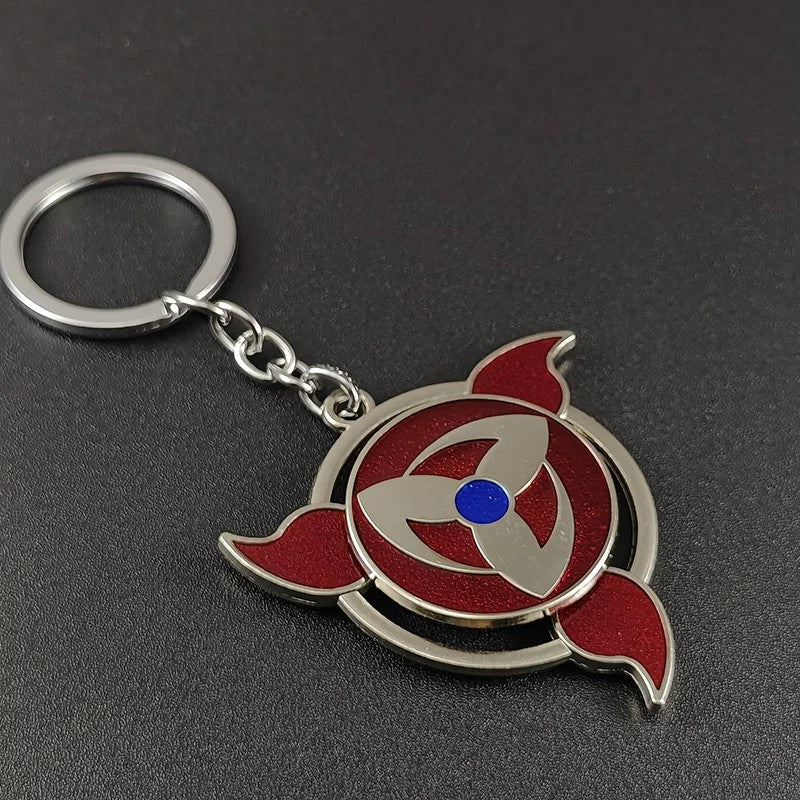 Porte-clés rotatif Sharingan Naruto - Jouet Fidget Spinner Uchiha Anime