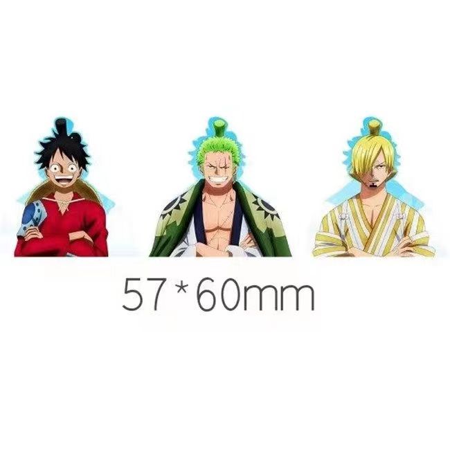 Autocollants 3D dégradés Luffy/Zoro/Nami