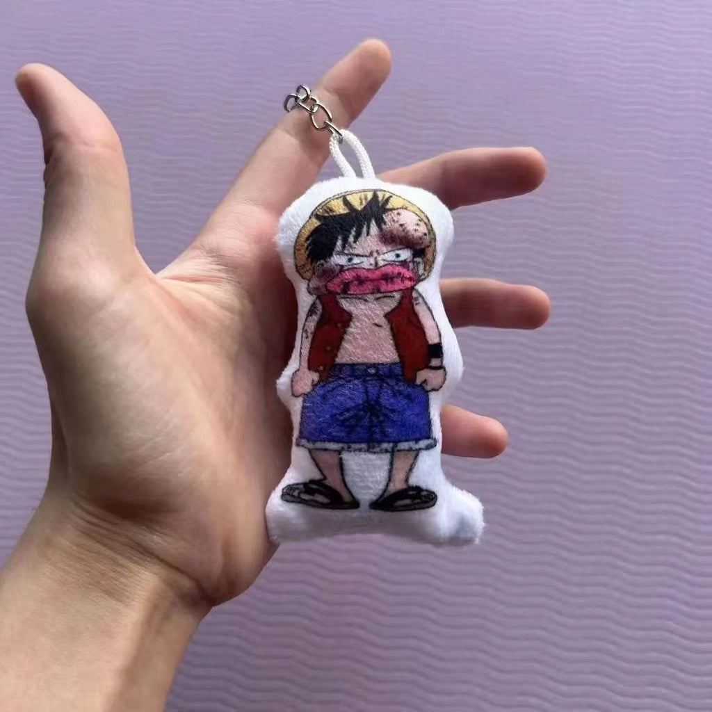 Porte-clés Luffy/Zoro avec Phrases Cultes