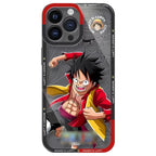 Coque de téléphone en silicone Luffy/Zoro/Ace résistante aux chocs pour iPhone