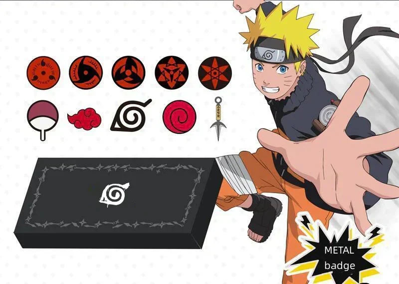 Collection de badges métalliques susuke/itachi/kakakshi Mangekyou Sharingan