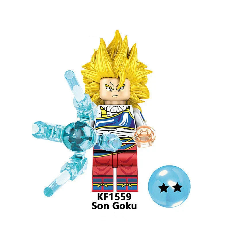 Jouet de construction en blocs à assembler Son Goku/Vegeta Super Saiyan 4