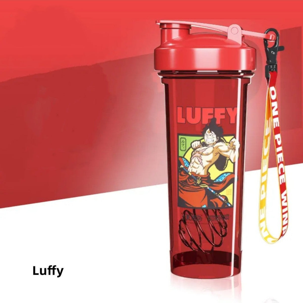 One Piece Luffy Zoro Blind Box Shaker Bottle, 800ml Anime Protein Water Cup