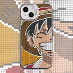 Coque de téléphone Luffy raffinée en silicone anti-choc pour iPhone