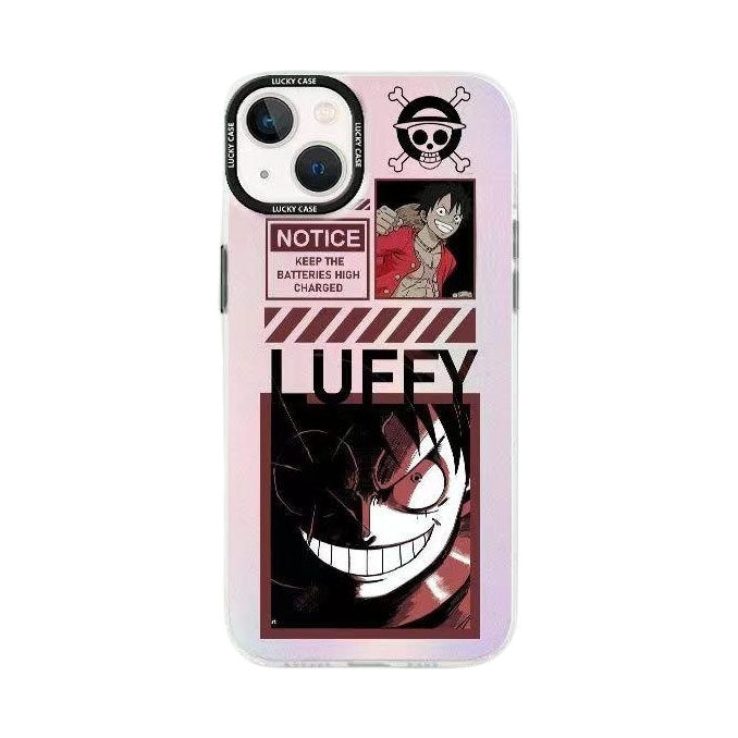 Coque de téléphone Luffy/Zoro/Shanks en silicone antichoc pour iPhone